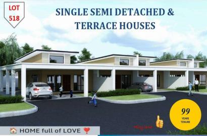 SINGLE STOREY & SEMI-DETACHED (LOT 518, ENGKILO LAND) SIBU